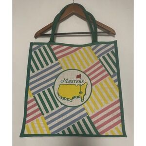 2026 Masters Augusta National Golf Multi-Colored Jute Bag NEW